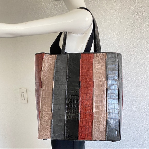Nancy Gonzalez multicolor Crocodile Tote - Picture 5 of 11